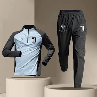 2425 Juventus Same Style Champions League Autumn and Winter Warm-up Clothes American Football Quick-Drying Sports Running Half Zipper Suit sqsr