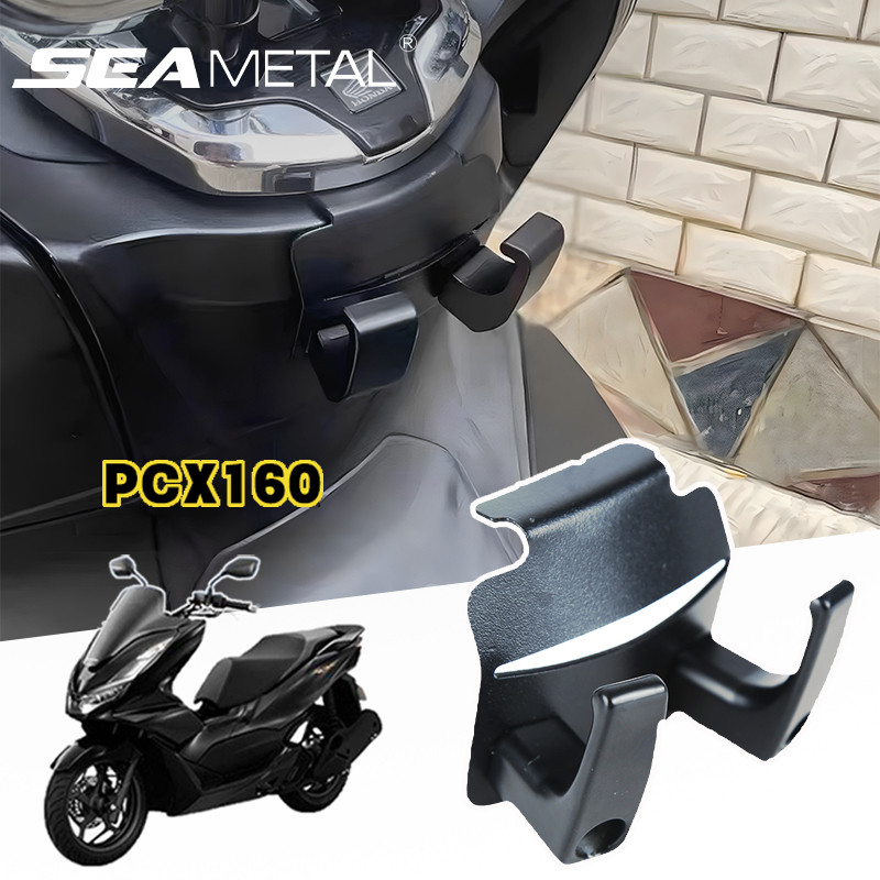 SEAMETAL Honda PCX160 Sửa đổi Móc đôi bằng thép không gỉ Móc lưu trữ Hành lý Phụ kiện xe máy