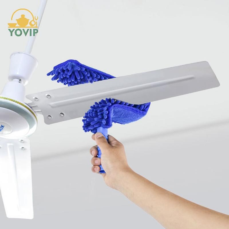 YOVIP Quạt Trần Microfiber Lưỡi Lau Bụi Bộ Có Thể Tháo Rời Linh Hoạt Cobweb Dusterer Quạt Trần Cao Loại Bỏ Bụi Bụi VN