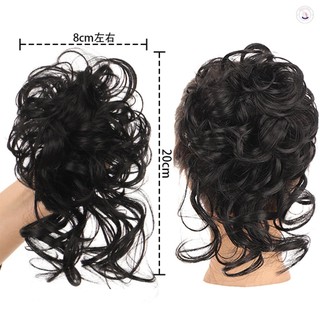 Xoăn Lộn Xộn Búi Chignon Tóc Giả Tự Nhiên, Phù Hợp Cho Cô Dâu Và Phụ Kiện Tóc