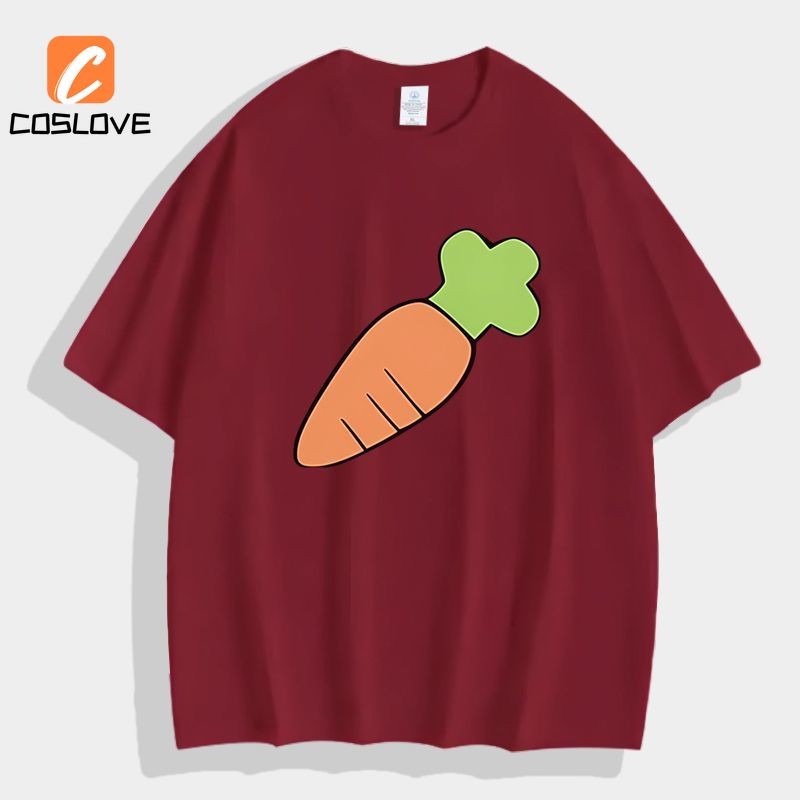Áo thun cosplay anime Derby Oguri họa tiết mũ cà rốt, phù hợp mặc hàng ngày mùa hè
