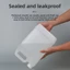 Chai kín khí bằng nhựa CHEESELY, Xô HDPE cấp thực phẩm dung tích lớn, Đa năng 1 / 2 / 3 / 4 / 5L có nắp đậy Bảo quản kín Làm sạch hộp đựng