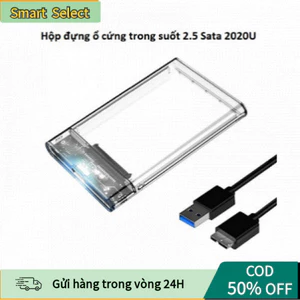 HDD Box 2.5" G21U3 Trong Suốt – SATA III USB 3.0, Nắp Trượt, Gắn Ổ Cứng 2TB, Bảo Hành 12 Tháng