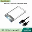 HDD Box 2.5" G21U3 Trong Suốt – SATA III USB 3.0, Nắp Trượt, Gắn Ổ Cứng 2TB, Bảo Hành 12 Tháng