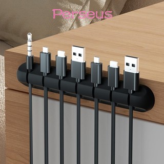 Bộ sắp xếp cáp MEGOCE, Bộ cuộn cáp USB linh hoạt bằng silicon, Giá đỡ dây để bàn màu đen cho bàn phím chuột Bảo vệ tai nghe