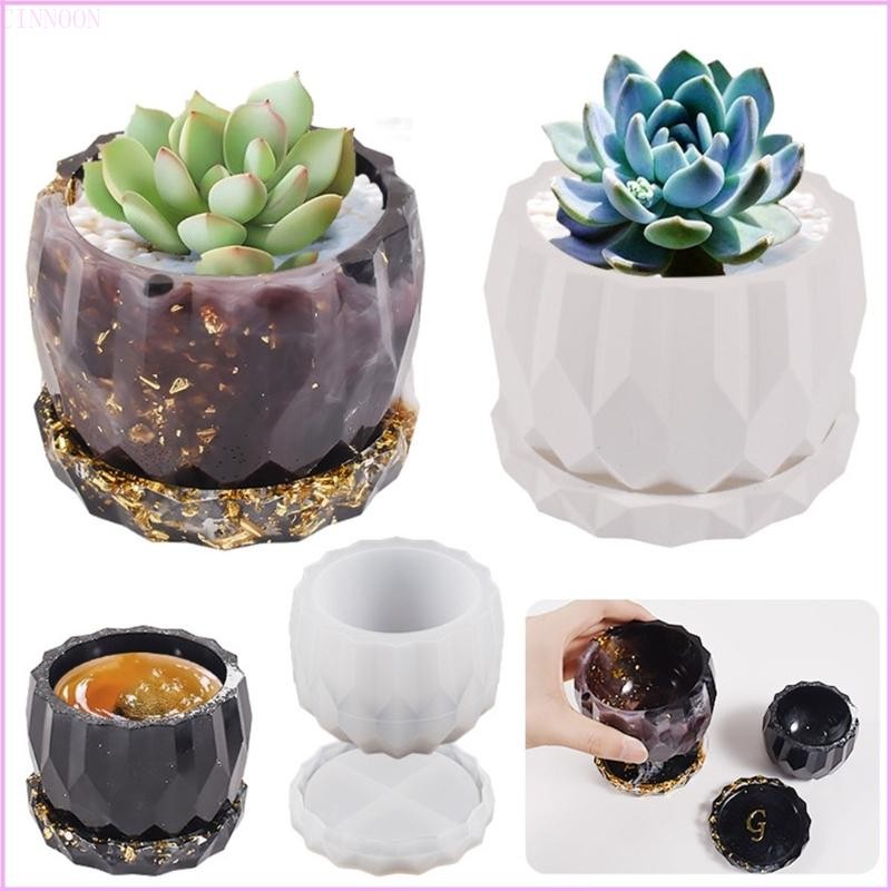 Cinna Khuôn Ép Nhựa cho DIY: Epoxi, Silicon, Xi Măng và Đất Sét - Hình Tròn như Hoa
