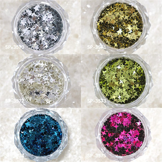 Móng Tay Nghệ Thuật Ngôi Sao Bốn Cánh Sequin Cổ Tích Lấp Lánh Ngôi Sao Kim Sa Lấp Lánh Siêu Flash Quyến Rũ Trang Trí Móng Tay Dụng Cụ Làm Móng Tay Cho Tiệm Làm Móng Tay