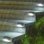 Đèn led năng lượng mặt trời sân vườn gắn bậc cầu thang lan can hàng rào ban công bể cá đèn led trang trí ngoài trời