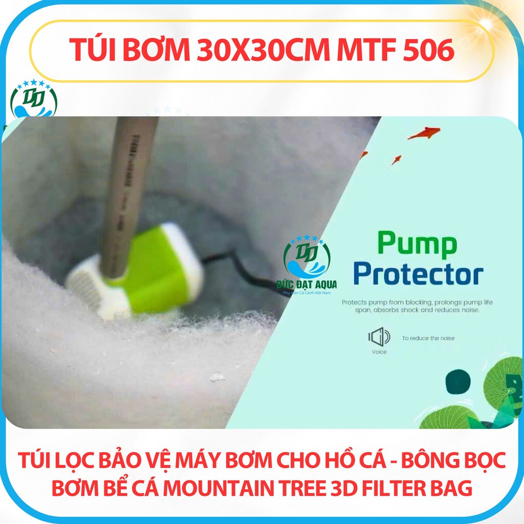 Túi lọc máy bơm cho hồ cá -Bông lọc bể cá MOUNTAIN TREE 3D FILTER BAG MTF306 5