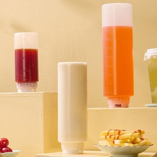 [Giao hàng nhanh] Chai bóp HAVENLYCO, Chai nước sốt ép dung tích lớn 360 / 700 / 1000ml, Chai đựng Salad bằng nhựa Dụng cụ nhà bếp