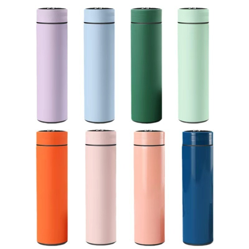 500ML Hiển thị nhiệt độ thông minh Cốc cách nhiệt bằng thép không gỉ 304 chất lượng cao Cốc nước bằng thép không gỉ có thể giữ ấm trong 6-12 giờ