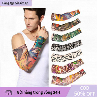 [COD] Tay Áo Giả Xăm Tattoo – Co Giãn Mềm Mại, Bảo Vệ Da Khỏi Tia UV