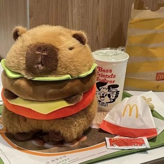 Kapibara Burger Guinea Pig Sang Trọng Đồ Chơi Búp Bê Dễ Thương Capybara Búp Bê Giường Ragdoll Quà Tặng Sinh Nhật Nữ