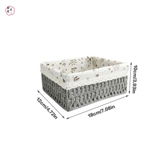 Giỏ đựng đồ đan nhỏ Giỏ đựng dây giấy bền cho kệ Tủ ngăn kéo