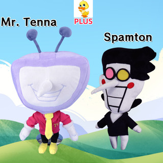 PLUS✨Deltarune✨Mr. Tenna Plush Dễ thương phim hoạt hình Spamton Búp bê Trò chơi buồn cười Deltarune Mr. Tenna Plushie Quà tặng đồ chơi nhồi mềm cho người lớn và trẻ em Quà tặng Giáng sinh Halloween