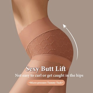 『Brelira』 3/7pcs Seamless Sexy Lace Panties high waist panties Comfortable Mulberry Silk Crotch Plus Size Underwear Briefs Panties