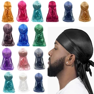 Treeling Nam Đuôi Dài Quấn Đầu Durag Mềm Mượt Mũ Khăn Cho Dễ Dàng Quản Lý Kiểu Tóc Sau Khi Tắm Và Mọi