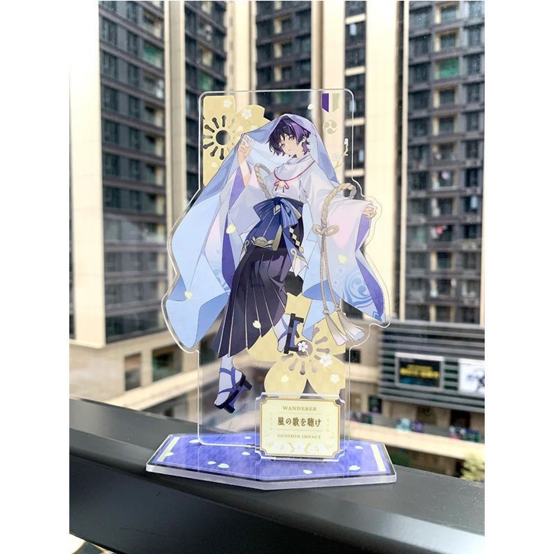 HK1 Genshin Tác Động Đứng Tấm Xiao Ballader Acrylic Tấm Giá Đỡ Máy Tính Để Bàn Trò Chơi Anime Trang Trí KH1