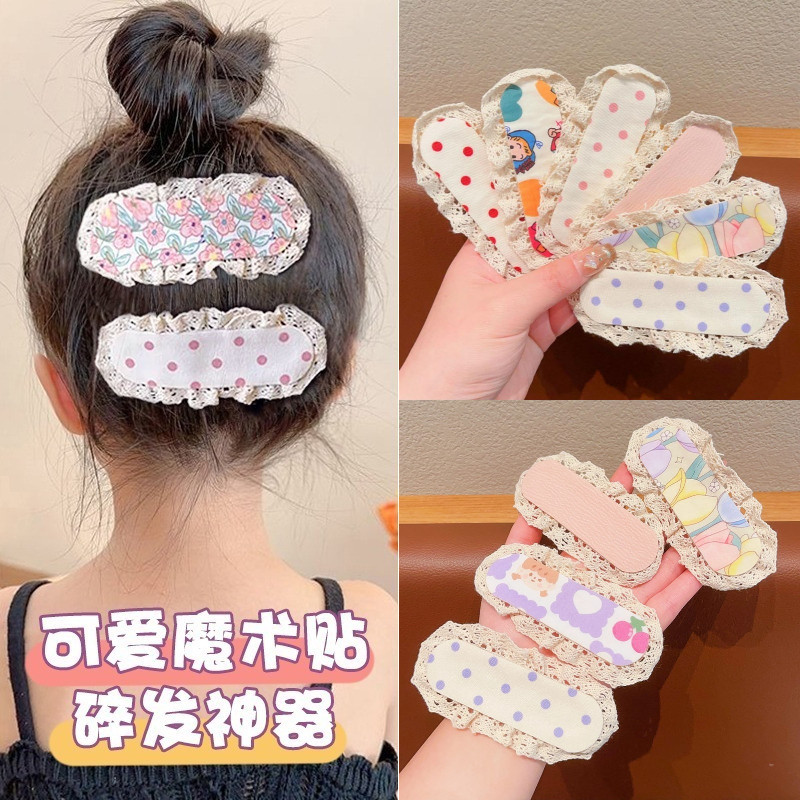 Set 4 Miếng Dán Tóc Magic Dán Hoa Dễ Thương Thời Trang Hàn Quốc - Phụ Kiện Tóc