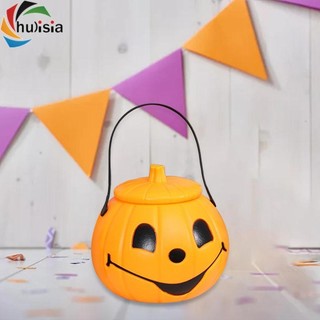 chulisia Halloween bí ngô Xô kẹo Phụ kiện Halloween Giỏ kẹo