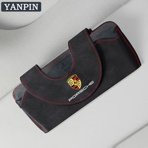 Dành Cho Xe Porsche Kính Túi Bảo Quản Da Lộn Kính Case Panamera Macan Cayenne Taycan 917 718 911