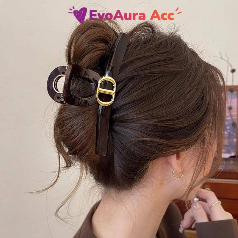 Kẹp Càng Cua Size Đại 13cm Nhãn Vàng PC Cao Cấp Siêu Bền Không Gãy Cho Tóc Dày