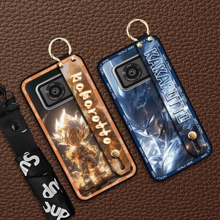 Dây Đeo Tay Dễ Thương Ốp lưng Sharp Aquos R6 / SH-51B / P6 / R6G Vỏ Mềm Giá Đỡ Điện Thoại Thiết Kế Thời Trang Ốp Lưng Bảo Vệ Chống Thấm Nước Chống Bụi Dây Đeo Cổ Tay Silicon Bền Dây