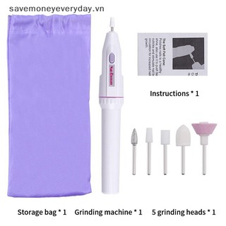[savemoneyeveryday] Máy đánh bóng móng tay để loại bỏ da chết Máy đánh bóng móng tay Bút cầm tay Pin Máy đánh bóng điện [vn]