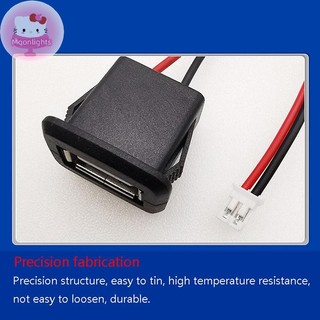 Moonlights USB 2.0 Nữ Jack Cắm Điện USB2.0 Cổng Sạc Cổng Kết Nối Có Cáp USB Ổ Cắm Sạc EN