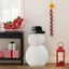 Exhila Trắng Bền Đẹp Người Tuyết Ngày Lễ Trang Trí Người Tuyết Nhà Giọng Cho Lò Sưởi Mantels Văn Phòng Cửa Sổ Trang Trí