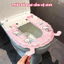 Tấm Lót Bồn Cầu Sanrio Dễ Thương Chất Liệu Silicon Lót Ngồi Toilet Êm Ái Kèm Tinh Dầu Tỏa Hương Thơm