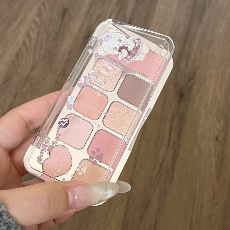Bảng Phấn Mắt JILL LEEN 9 Ô Màu Crystal Fairy Eyes Lấp Lánh Nhũ Mịn Bền Màu Lâu Trôi