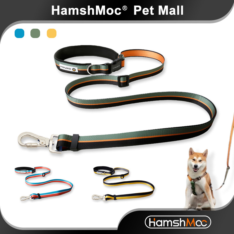 HamshMoc Dây xích Nylon hạng nặng Kẹp xoay không bị rối Chống mài mòn Dệt thoải mái Kẹp đính kèm vòng