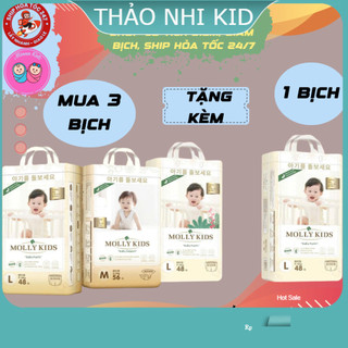 COMBO 3B MOLLY KIDS TẶNG 1B MOLLY KIDS Công Nghệ Hàn Quốc Dán/Quần Đủ Size S62>>4XL38- Thảo Nhi Kid