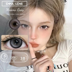 Kính Áp Tròng Moscow Gray | Lens Xám Khói Tím | Kính Áp Tròng Emma Lens