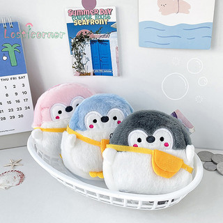 [Lostcorner] Ví đựng tiền xu hình chim cánh cụt nhỏ dễ thương Ví đựng tiền xu hoạt hình mềm mại Túi dòng dữ liệu đáng yêu Đơn giản Phụ kiện ví tiền xu sang trọng [Mới]