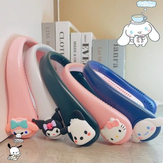 Quạt treo cổ Sanrio Quạt sạc USB mùa hè Quạt di động thích hợp cho thể thao ngoài trời