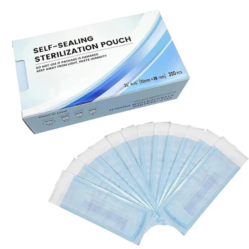 Denspay 200 Cái / hộp Túi Khử Trùng Tự Niêm Phong Nha Khoa Y Tế Dùng Một Lần Vật Dụng Cho Dụng Cụ Nồi Hấp