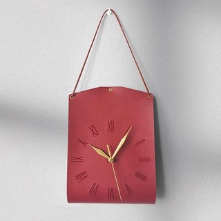 AIMI RETRO PU DA ĐỒNG HỒ TREO TƯỜNG NHỰA NHÀ PHÒNG KHÁCH NỀN TRANG TRÍ TƯỜNG CAFE QUẦY HÀNH LANG ĐỒNG HỒ HIỂN THỊ