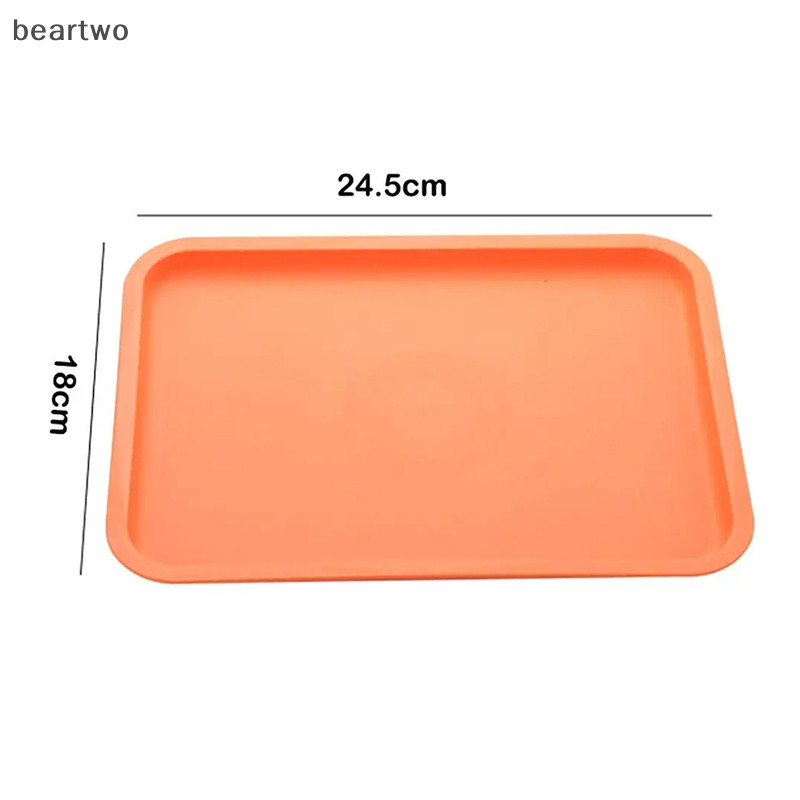 < Beartwo > Pallet Hình Chữ Nhật Bắc Âu Khay Phục Vụ Thực Phẩm Bằng Nhựa Nhiều Màu Khay Bảo Quản Hộ Gia Đình Nhà Bếp Trái Cây Món Tráng Miệng Khay Đẹp