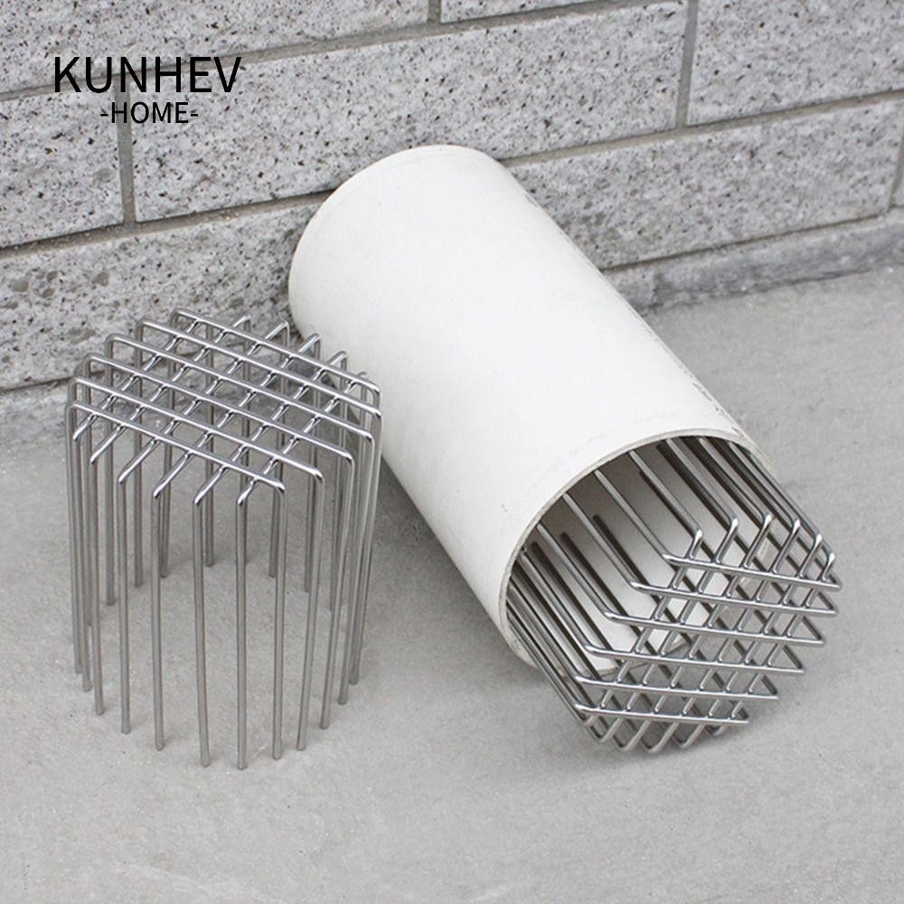 KUNHEV Nắp thoát nước ban công, Ống thoát nước sàn bằng thép không gỉ tròn, Ống thoát nước lớn hữu ích Chống tắc nghẽn Nắp ống Lắp