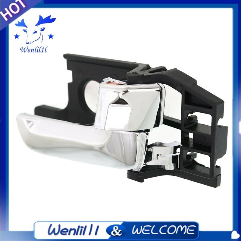 [Wenlil1l] Tay nắm cửa bên trong bên hành khách phía trước hoặc phía sau 2005-2010 cho Kia Sportage 82620-1F000 RH Đen + Chrome