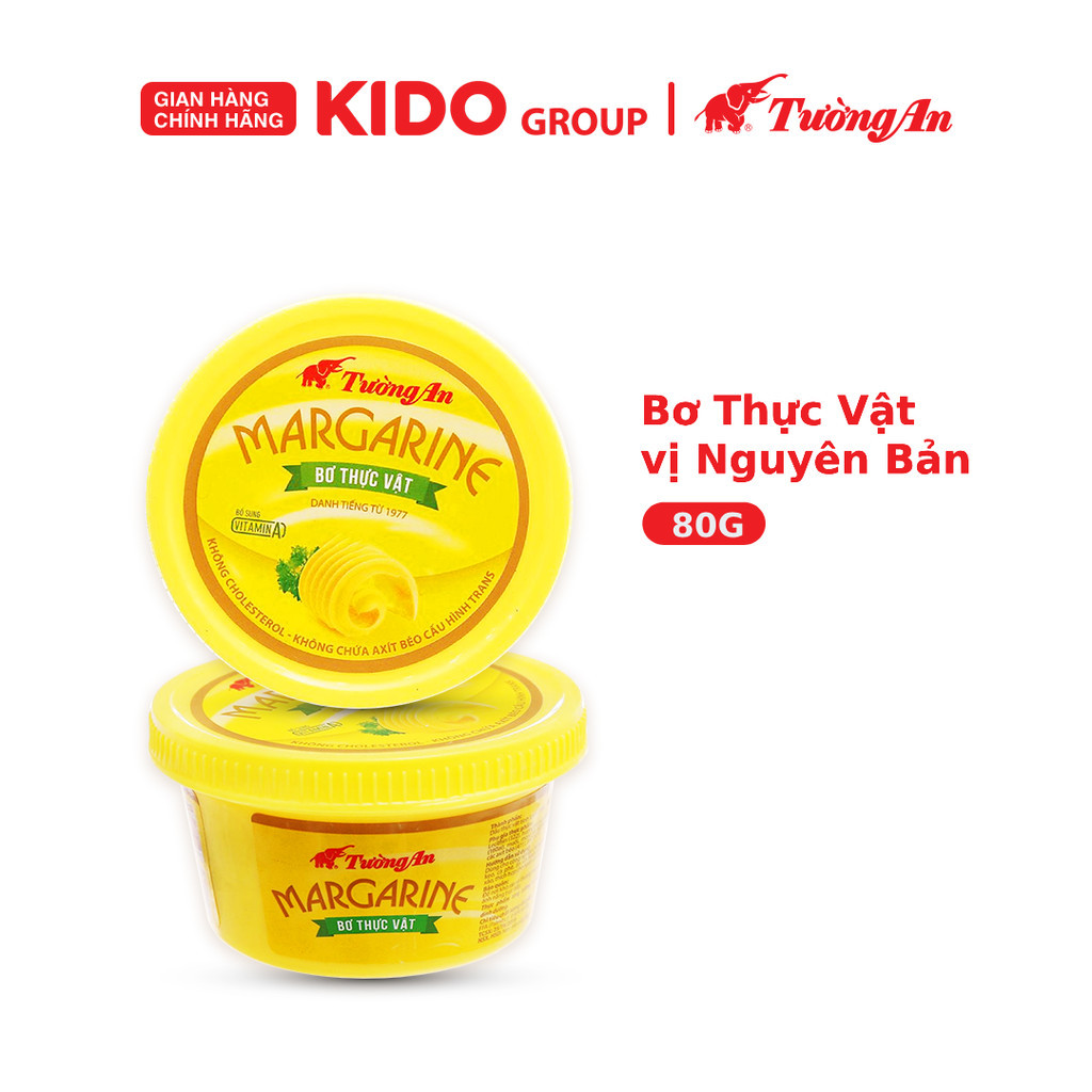 Bơ Thực Vật Tường An vị Nguyên Bản 80g/200G - Tùy chọn combo
