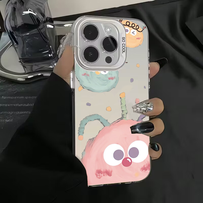 Ốp Điện Thoại Cho Xiaomi Mi 11 Lite 5G NE Mi 14 13 12 12T 13T Pro Poco F6 F5 X5 X6 M6 Pro 4G Monster Ball Vitality Vỏ Cứng Kim Loại Mạ Sang Trọng