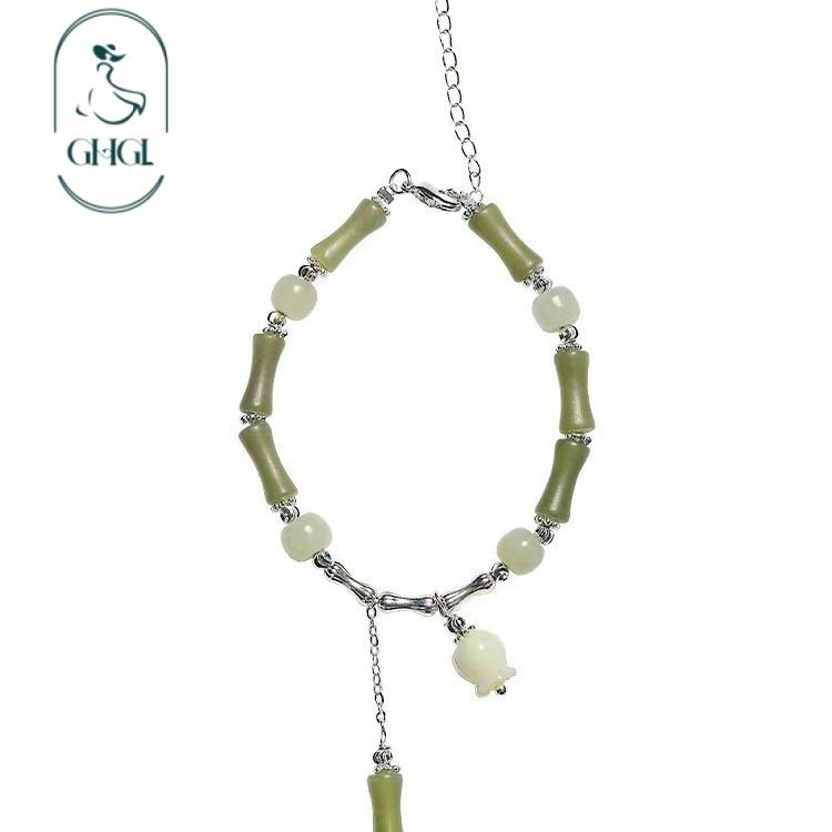 Mới Phong Cách Trung Quốc Tre Linghua Vòng Tay Thiết Kế Niche Vòng Tay Phong Lan Đơn Giản Phù Hợp Với Món Quà Bó Hoa Tăng Có Thể Hỗn Hợp Phù Hợp Nhiều Phong Cách