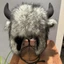 Mũ sang trọng MERIGGIARE Bullhead, có sừng Mũ Bison Unisex, Mũ mềm mại chống gió dày