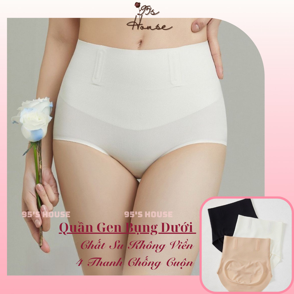 Quần Gen Bụng Dưới Su Đúc Không Viền Chống Lộ, Quần lót định hình Nịt Bụng Chống Cuộn QG13-2