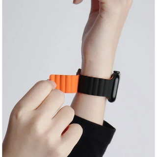 Dây đeo từ tính Dây đeo silicon cho Apple Watch Ultra 2 49mm 41mm 45mm 42mm 44mm 38mm 40mm iWatch Series 9 8 7 6 SE 5 4