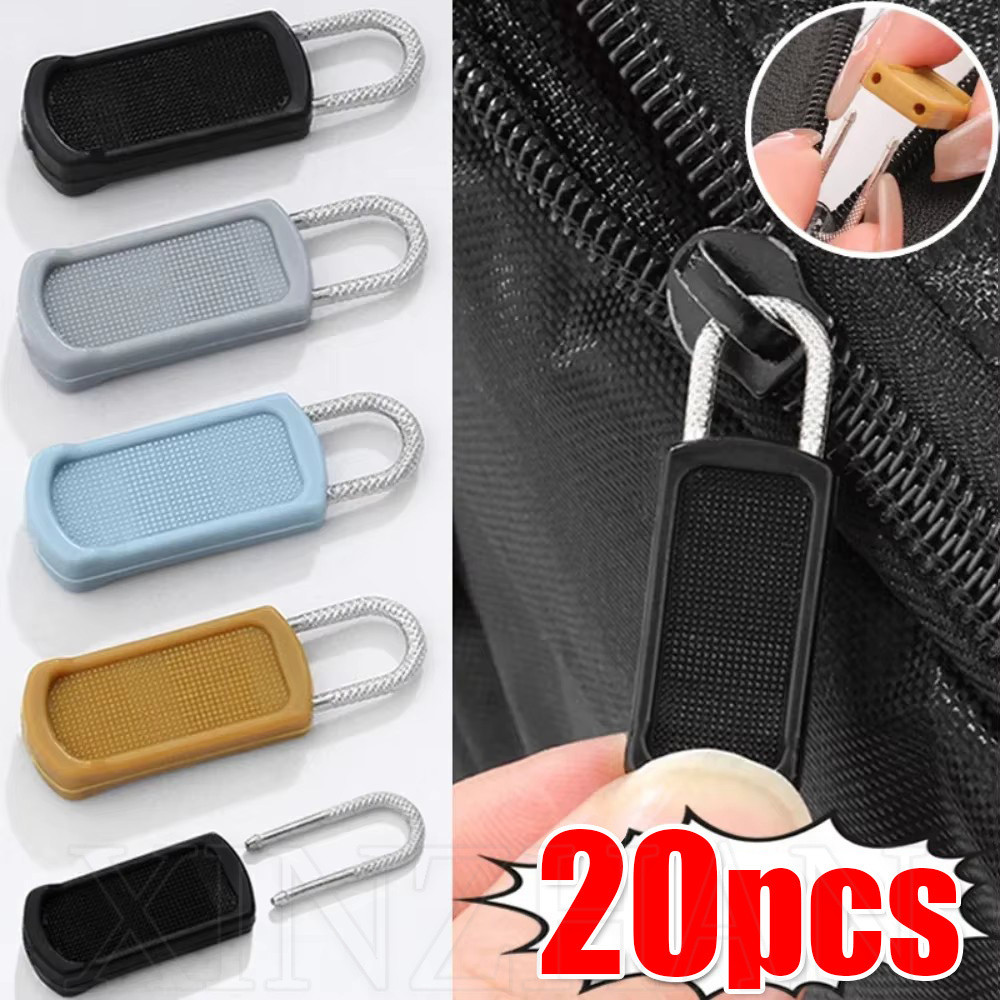 5 / 10 / 20 CÁI Kéo dây kéo có thể tháo rời không cần dụng cụ - Dành cho áo khoác, hành lý, túi đi học - Đầu dây kéo thay thế - Bộ dụng cụ sửa chữa khóa kéo tức thì đa năng - Thanh trượt dây kéo quần áo