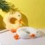 Gối hình chữ U AWNGD, Gối cổ thêu dễ thương, Phong cách Nhật Bản Hạt xốp ngỗng lớn Crystal Velvet Gối du lịch tại nhà